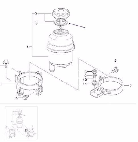 BMW Power Steering Oil ATF Reservoir Cap Seal 1128333 32411128333