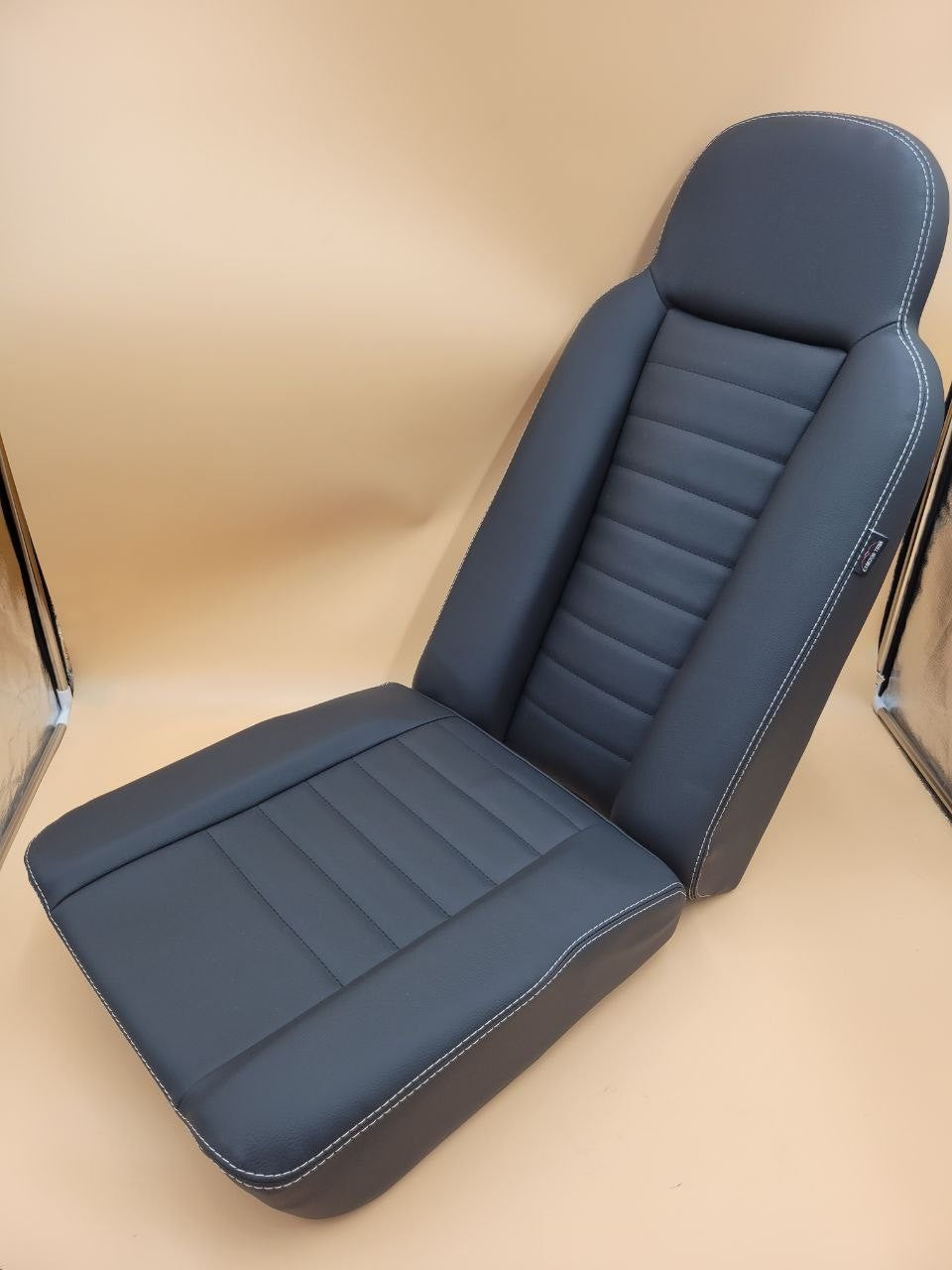 2nd Row Seats High Back XS Vinyl Twin White Stitch EXT350-XSVINYL