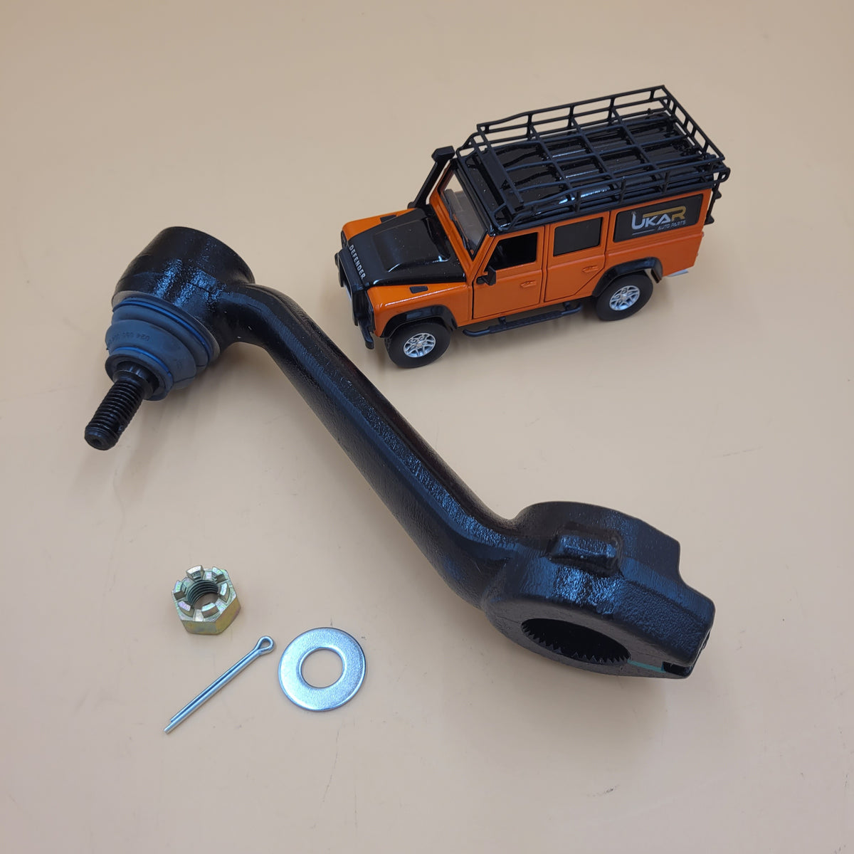 LR DEFENDER-16 LHD Steering Arm lever For Adwest 4‑bolt steering boxes QFW000030