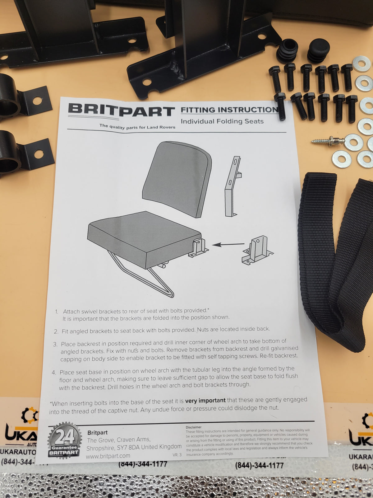 Seat Rear Fold Up Vinyl Black Part DA4067