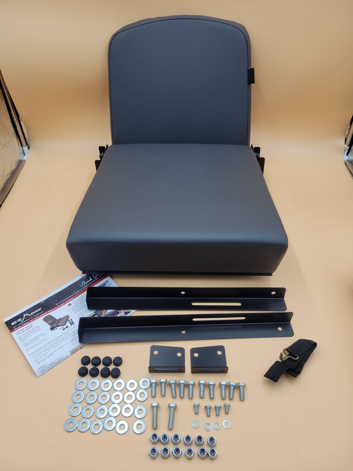 Defender / Series Seat Rear Fold Up Vinyl Grey Part EXT050-DGV set by 4