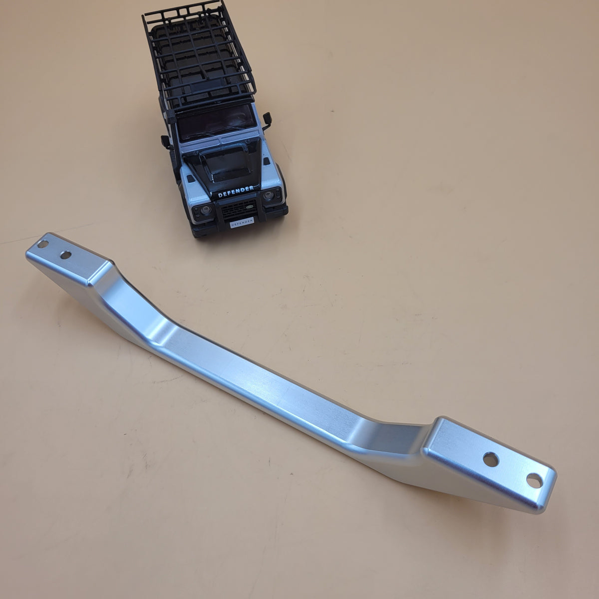 DEFENDER INTERIOR GRAB HANDLE Anodised aluminium - Silver- BRITPART Part DA8938