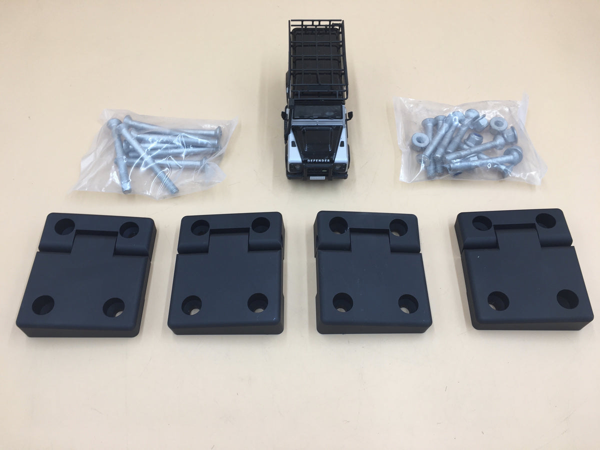 SERIES DEFENDER Aluminium Rear Side Door Hinge Kit Anodised Black Finish DA1306