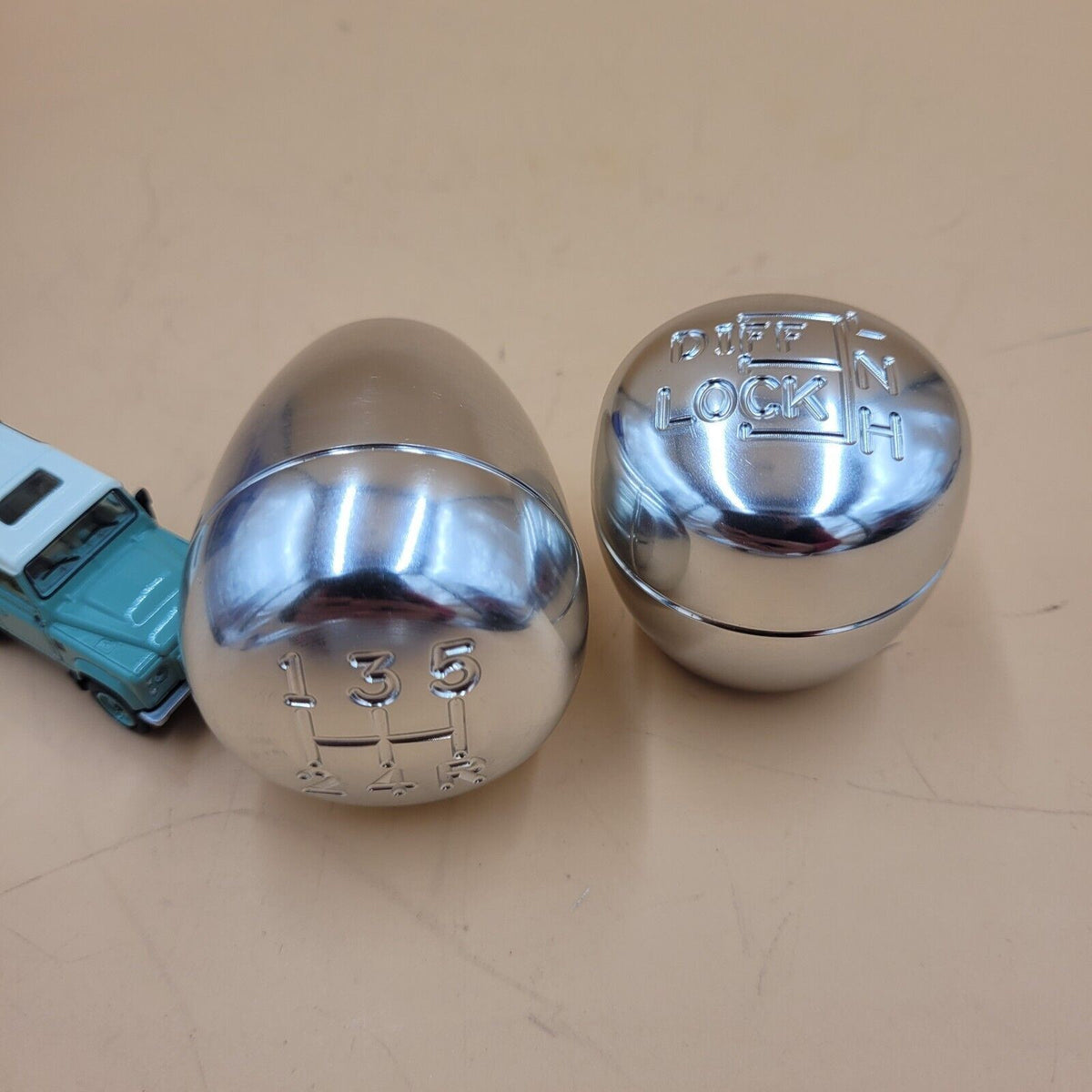 LR DEFENDER TD5 MACHINED ALLOY GEAR KNOB SET R380 GEARBOX DA5500