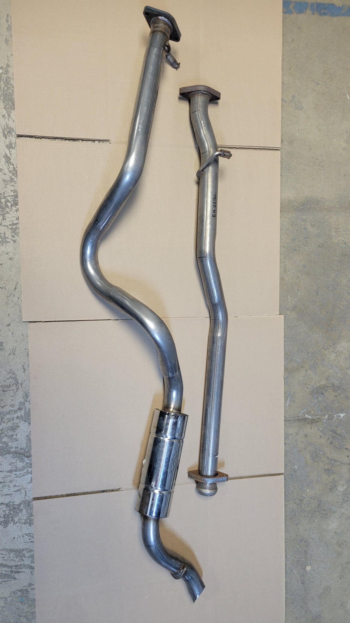 LR DEFENDER 110' 200TDi Stainless Steel Exhaust System Link/Rear Part BA2561