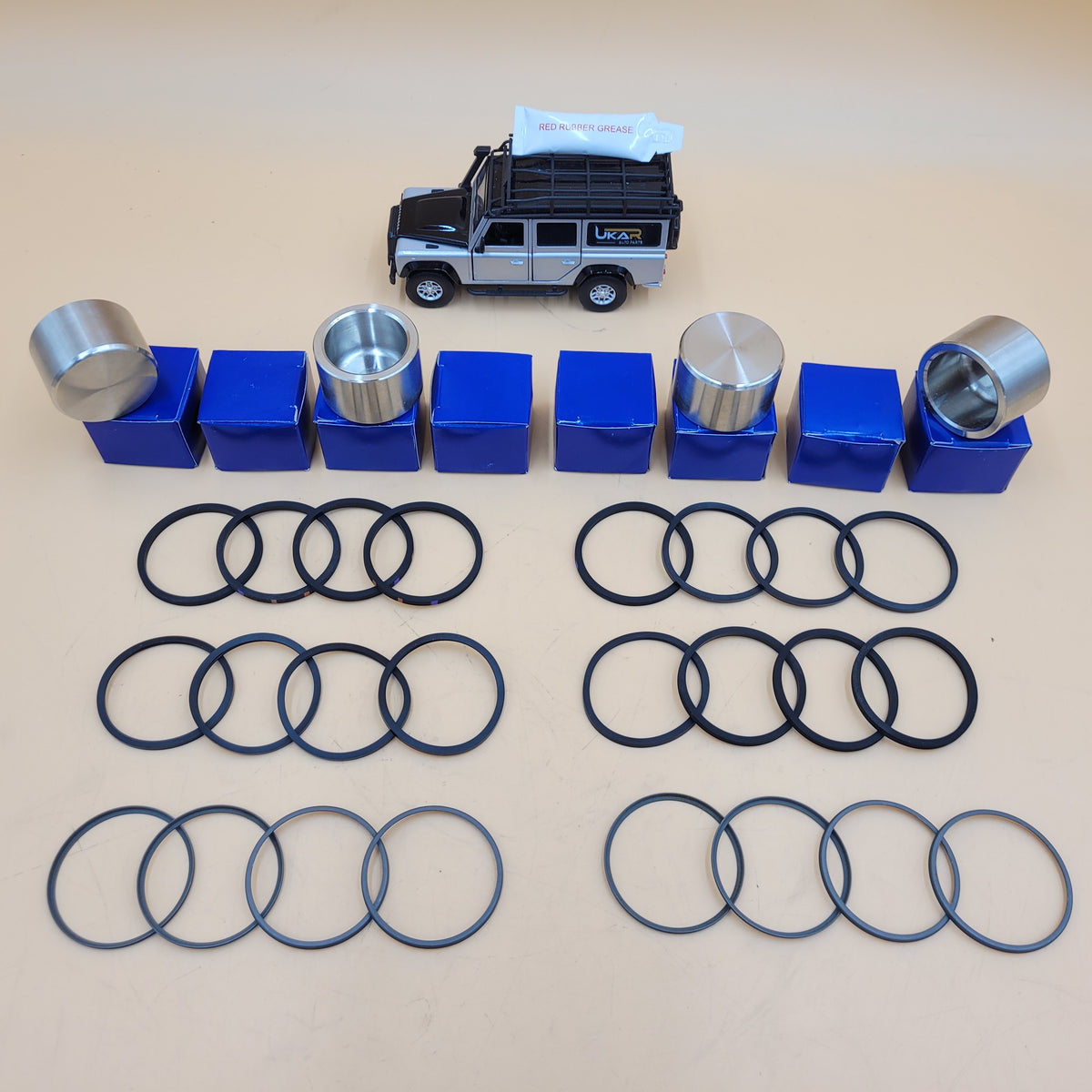 DEFENDER 90' 89- 110' -89 Front Brake Caliper Kit&Stainless Steel Pistons DA1166