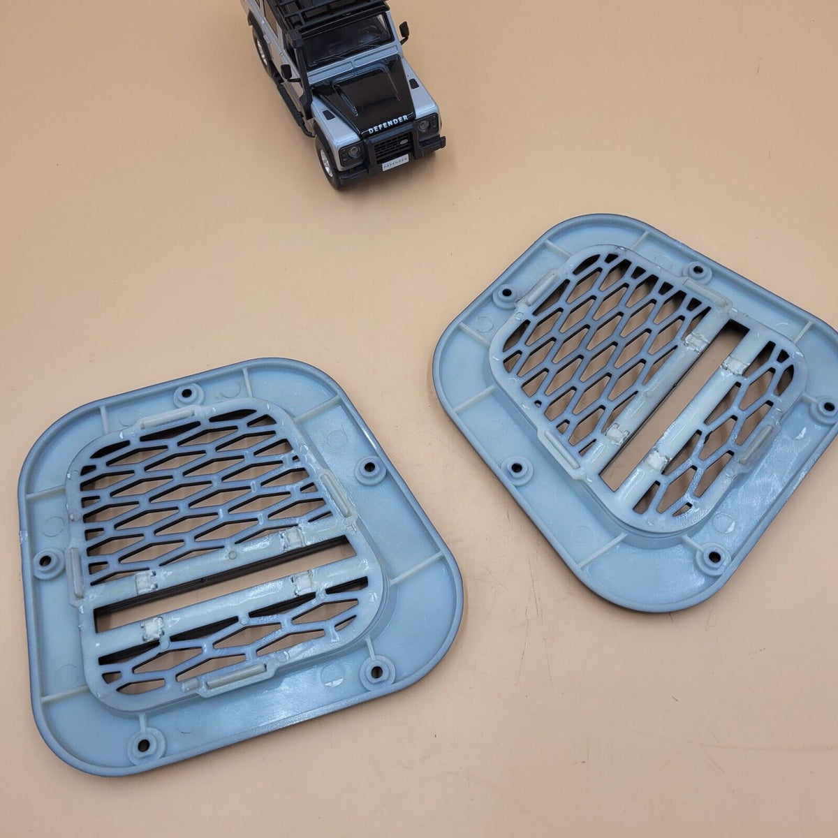 LR DEFENDER -16 Satin Gloss Black Sport Side Intake Vent Set of LH&RH BA5920UKGB