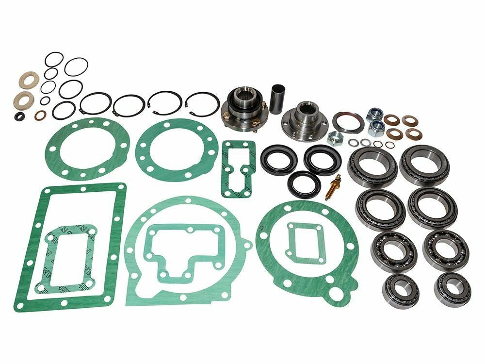 LAND ROVER DEFENDER & D1 LT230 TRANSFER BOX OVERHAUL KIT INC FLANGES OEM DA3205G