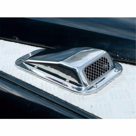 Land Rover Defender Stainless Steel Wing Top Air Intake Grill PAIR Left & Right