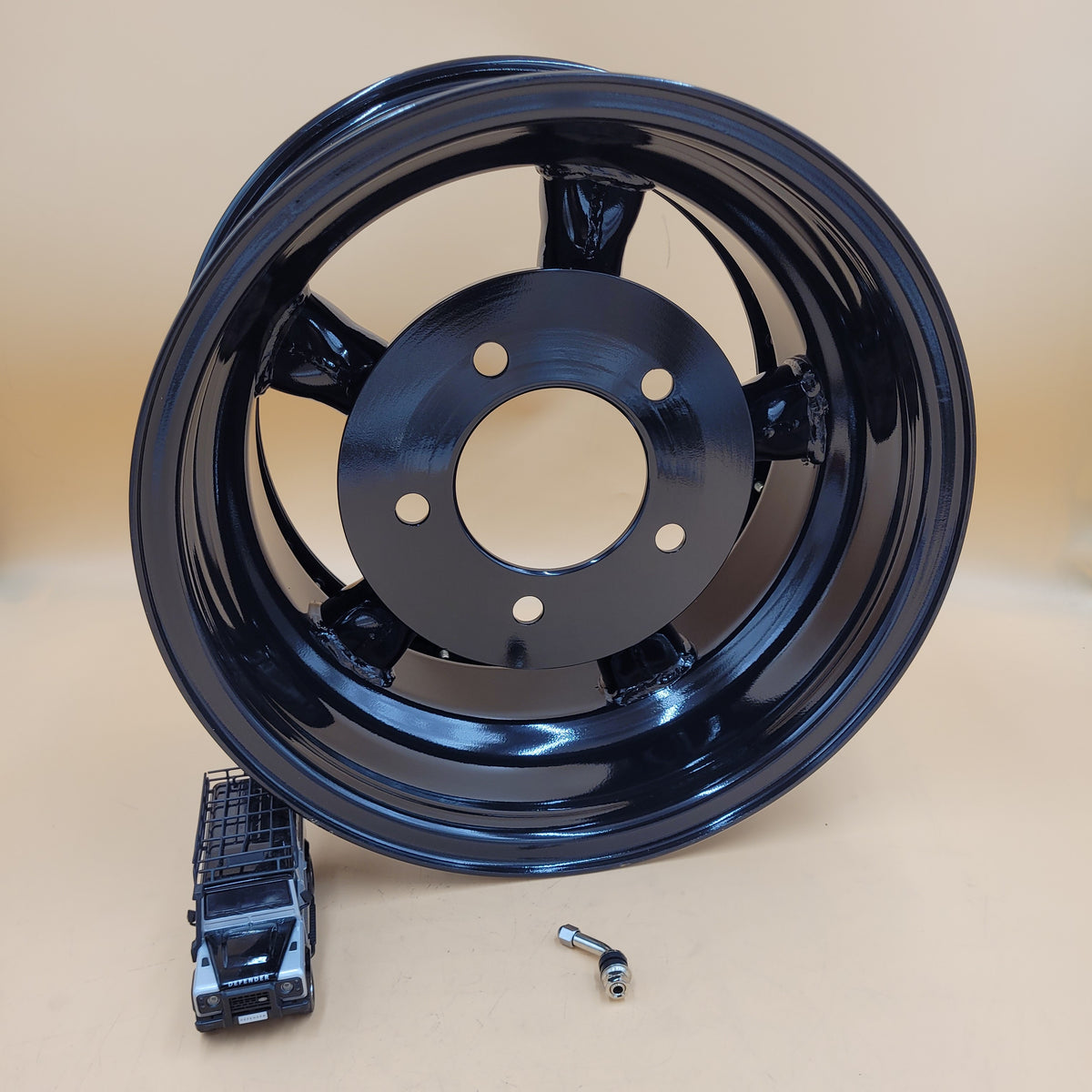 LR Defender /Discovery I /RR Classic Real Beadlock Wheels 16x10 Gloss Black