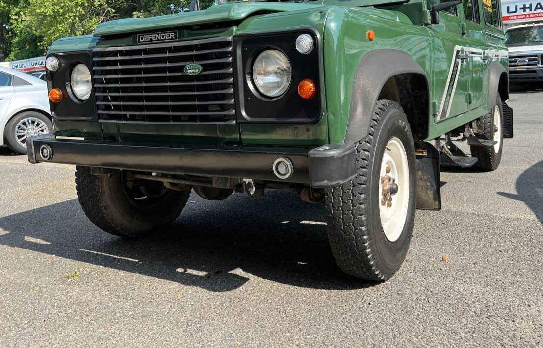 Land Rover Defender Front Bumper with Round LEDs and Halo Ring Part BA4145TK