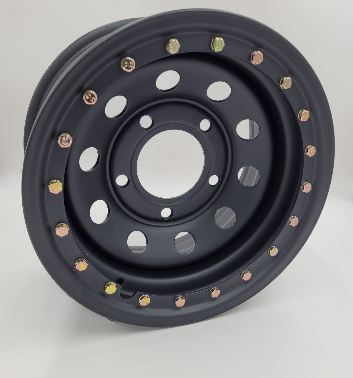 Land Rover Defender STEEL IMITATION BEADLOCK WHEEL 16x10 Satin Black Part DA3238UK