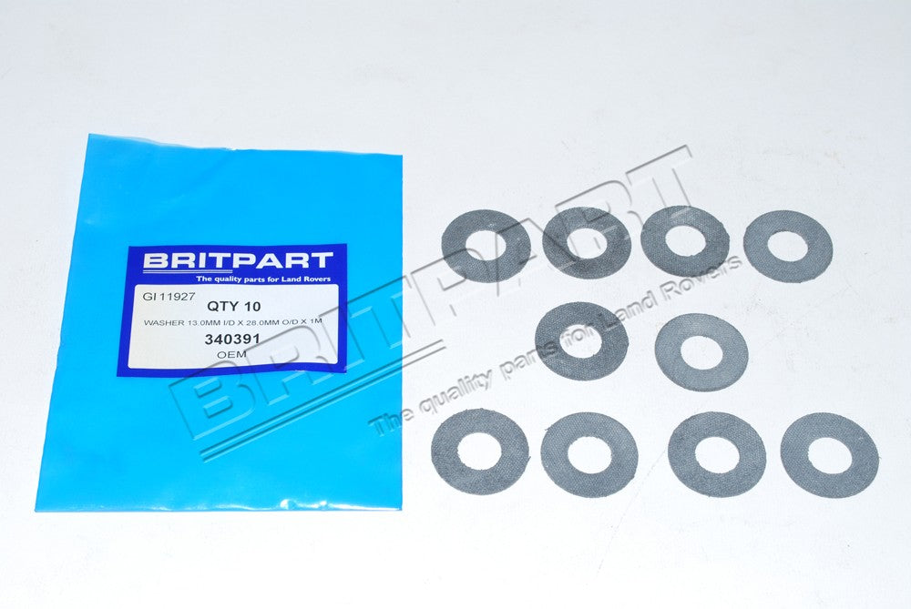 Set of 10 Series Window Catch Washer Part 340391