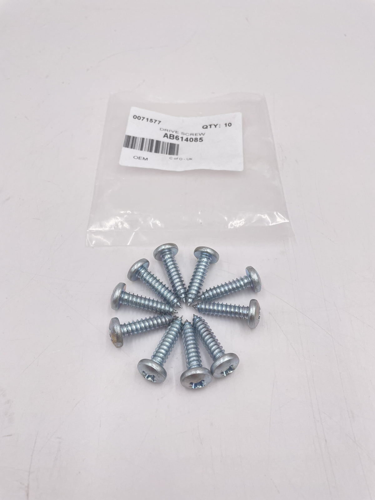 SET of 10 Screw OEM Part AB614085