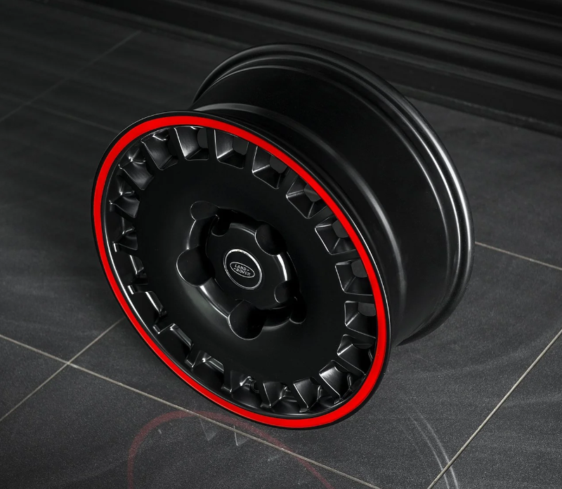 8X18" SET of 4 KAHN DEFENDER (1991-2016) HUNTSMAN 1945 RETRO CLASSIC LIGHT ALLOY WHEELS