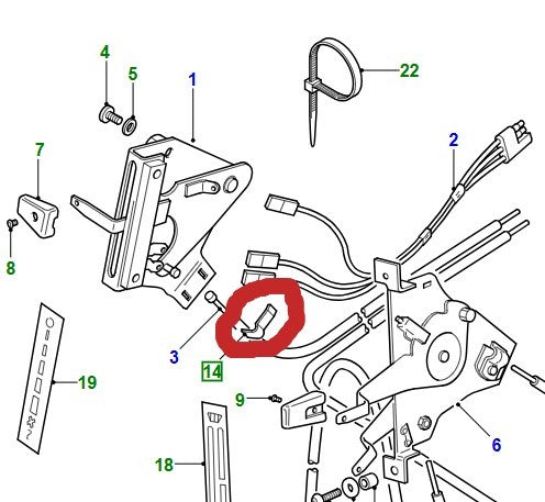LR DEFENDER -06 Clip Set of 2 Part 13H7343L
