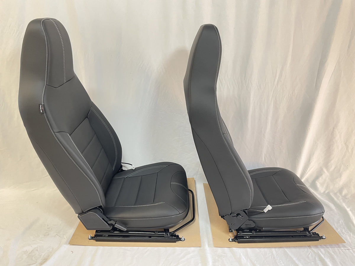 Premium Front Seat Set Puma With Heat in Black Vinyl EXT307-PREMBV