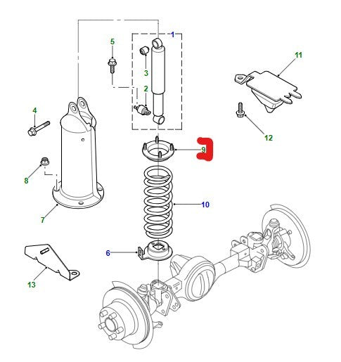 LR DISCOVERY II Isolator Front Spring RBC100111