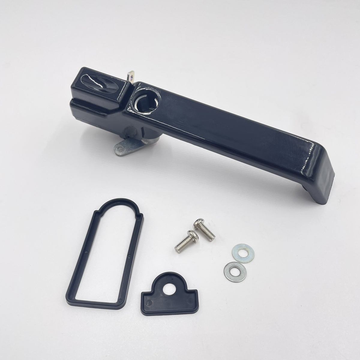 LR DEFENDER 87-06 Door Handle Assy FR RH Gloss Black With Gasket JM-99006B / MXC7652GB