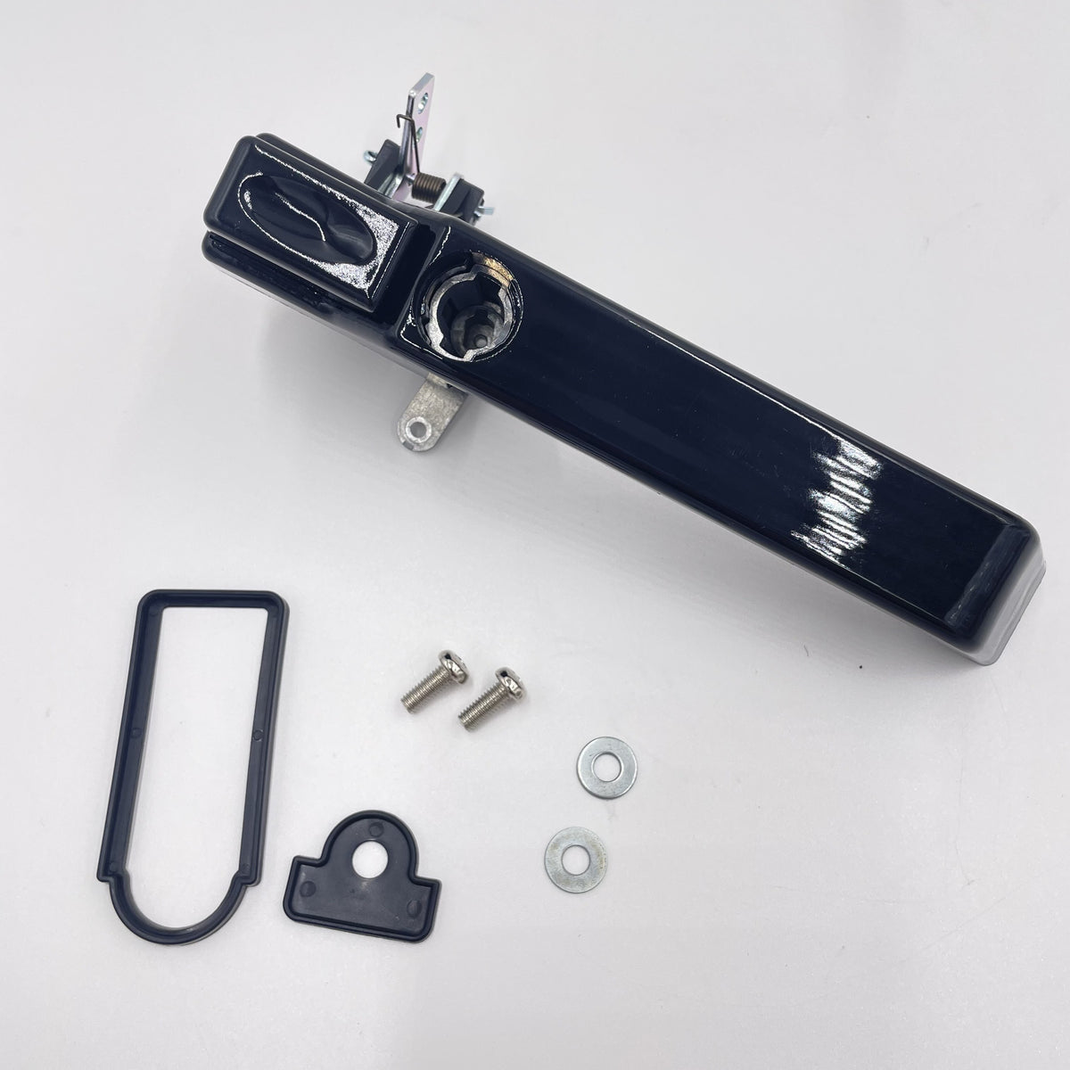 LR DEFENDER 07- Handle Assy RH FR Door Gloss Black With Gasket JM-99006OB / LR066528GB