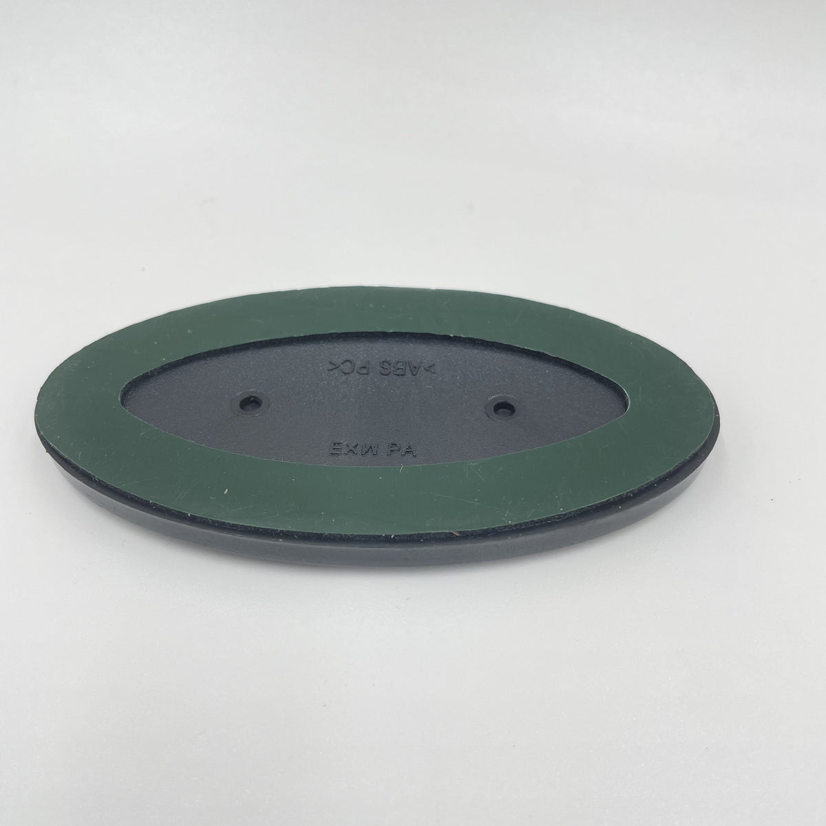 Land Rover Oval Badge Gold Letters on Green Background on Black Plate 90*48mm DAH100680B