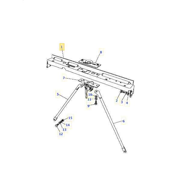 LR DEFENDER up to 200TDi HDG Slam Panel Top & PAIR Bracer Arm Non AC YRM159C