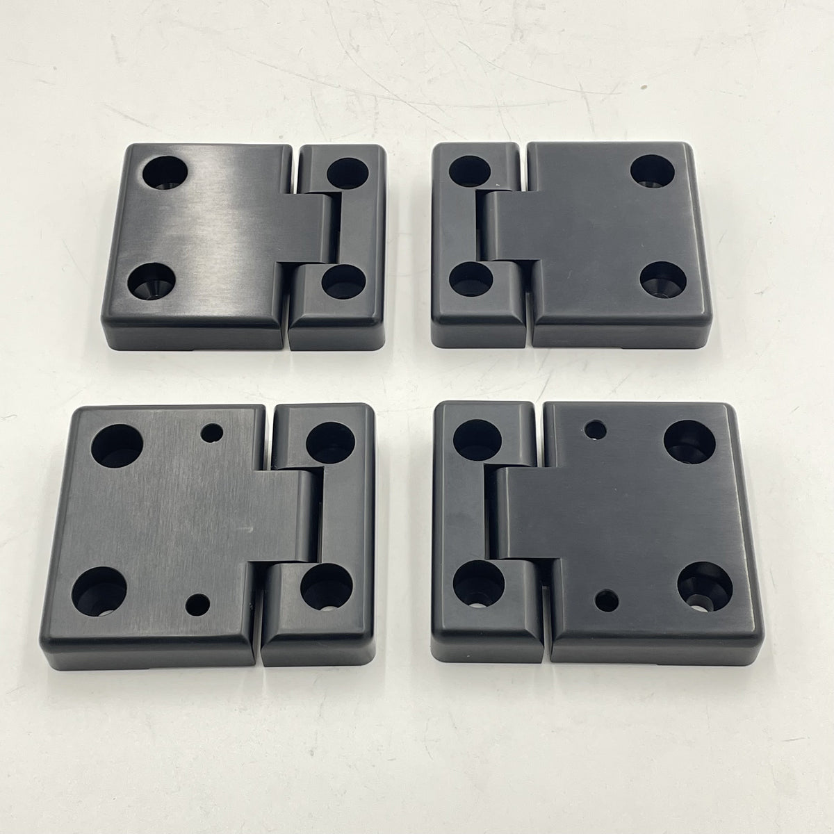 LR SERIES DEFENDER Aluminum Front Door Hinge Kit in Black DA1305UK
