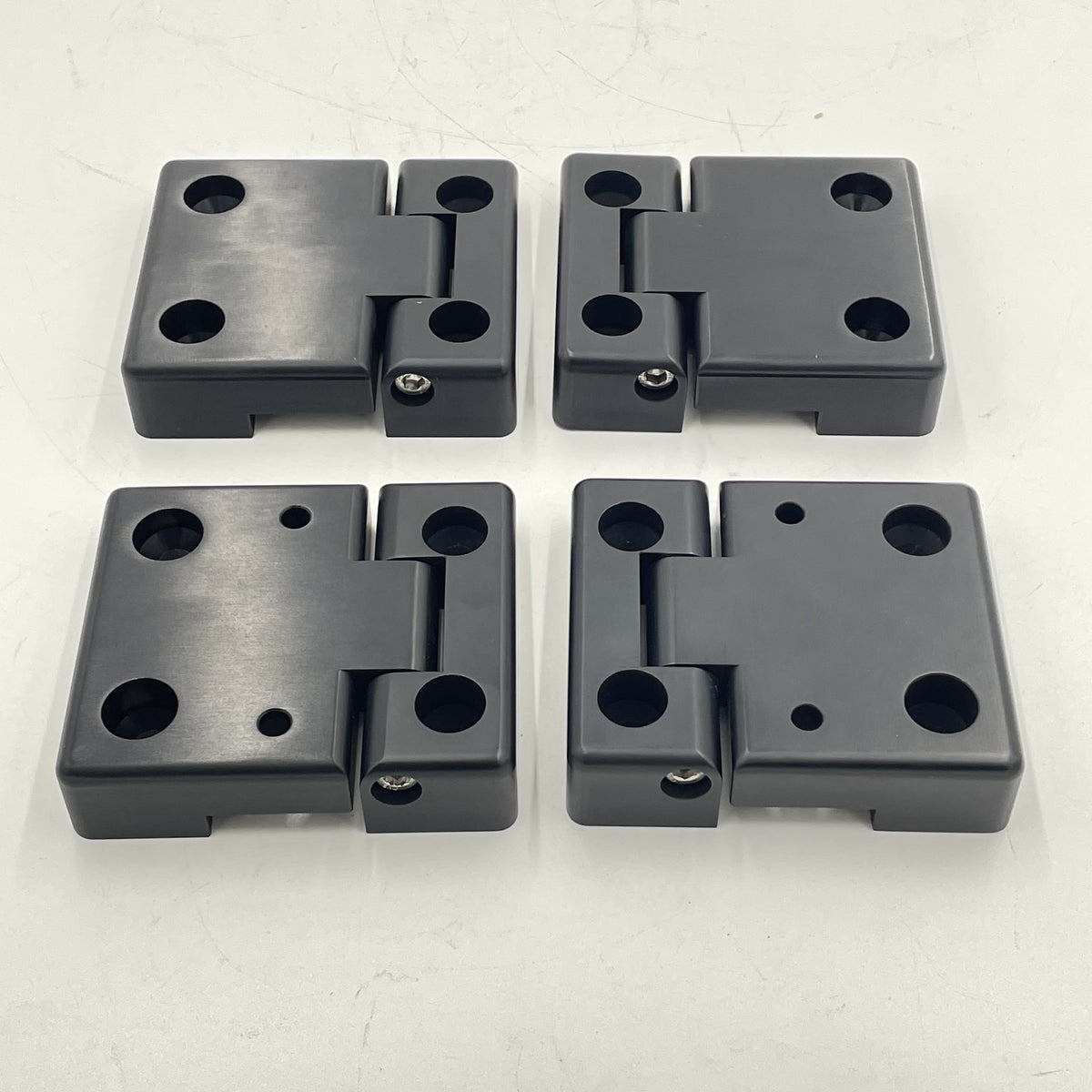 LR SERIES DEFENDER Aluminum Front Door Hinge Kit in Black DA1305UK