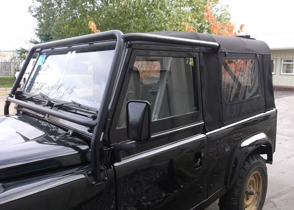 Defender 110 Mohair Top WSW Smoke Stud On - Black AWT110SMSTDBL