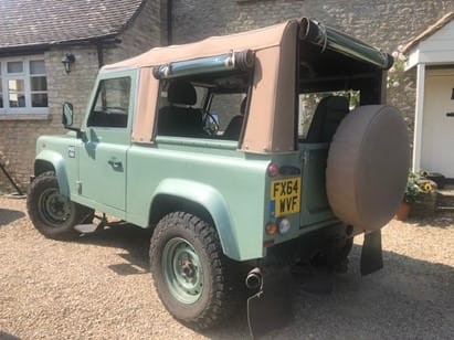 Defender 90 Mohair Top WSW Smoke Stud On - Sand AWT90SMSTDSND