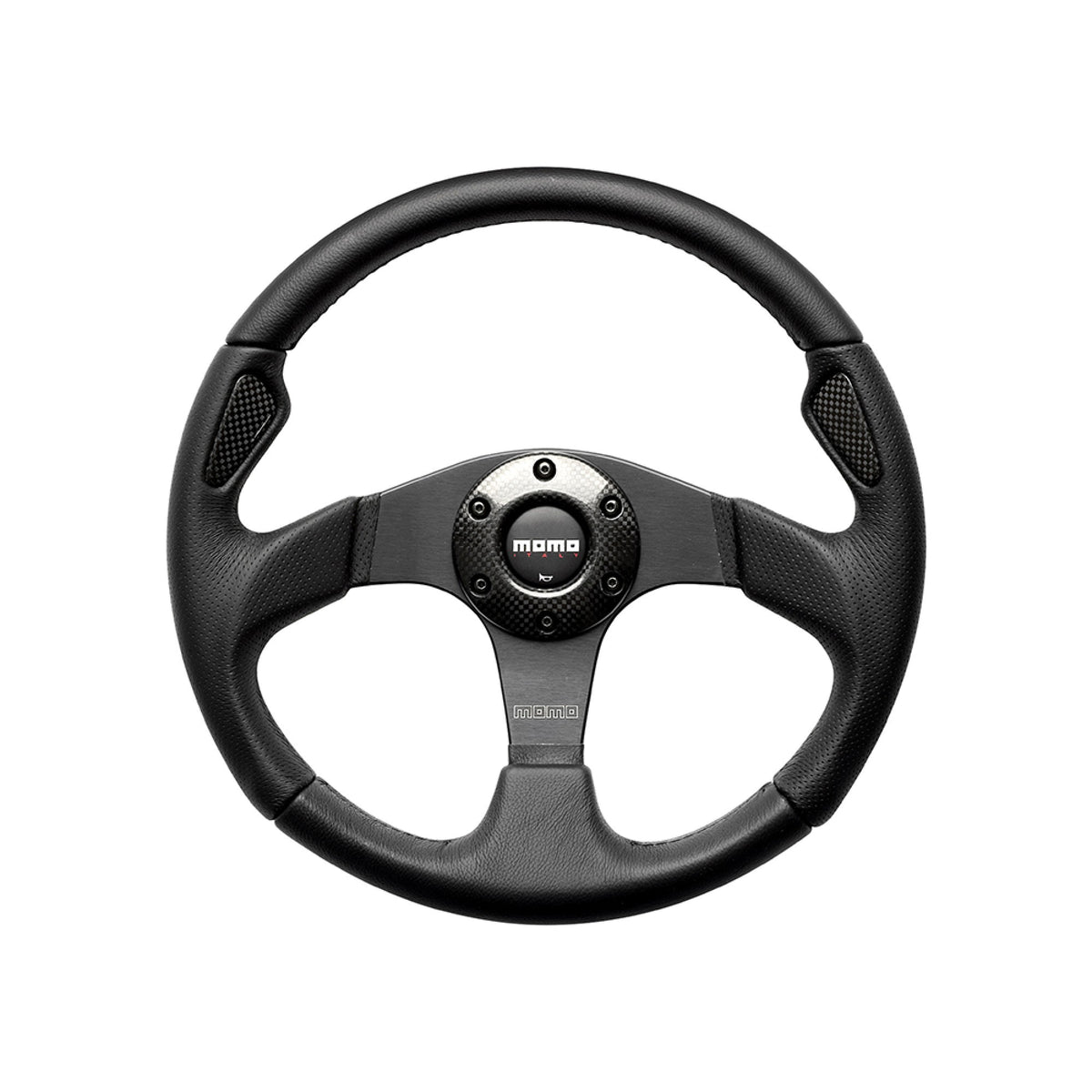 LR DEFENDER Black Leather 350mm Momo Jet Steering Wheel M11102915211L / DA5727