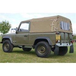 LR DEFENDER Early 90' Soft Top Full Hood No Side Windows Canvas Sand MUC4121A