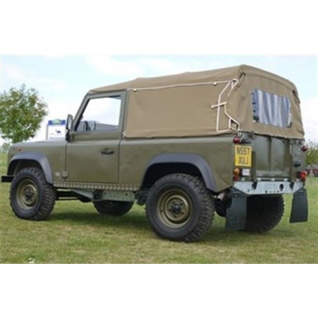 LR DEFENDER Early 90' Soft Top Full Hood No Side Windows Canvas Sand MUC4121A