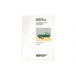 Parts Catalogue - Range Rover Classic 1970 - 1985 Part RTC9846C