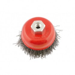 Abracs Crimped Cup Brush 75mm x M10 1.5 Pitch Box of 1 Part 32132