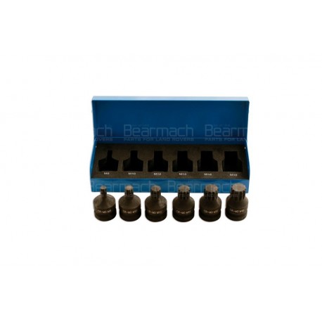 Spline Bit Set - 1/2''D 6pc Part 4939