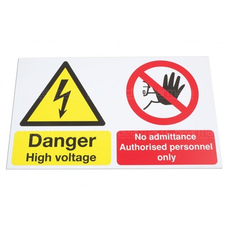 High Voltage/No Admittance Sign Part 6639