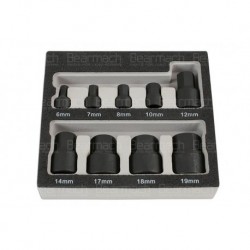 Low Profile Hex Socket Bit Set 9pc Part 6726