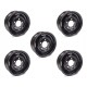 Set of 5 - 16 x 5.5 inch Black Steel Tube Style Wheels Part ANR4636PM