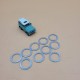 LR FREELANDER LRII 3.2 Petrol Drain Plug Washer 18 X 24 X 1.5mm LR000506 SET X10