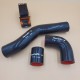 Land Rover 200 TDI Black Silicone Intercooler Hose Kit - TF736 Terrafirma D1/DEF