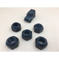 LR SERIES DEFENDER DISCOVERY M16 Steel Wheel Black Lug Nut RRD500010 SET X5