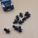 Land Rover Discovery 2 Freelander Defender Scrivet Rivet Clip DYQ100230 set by 10