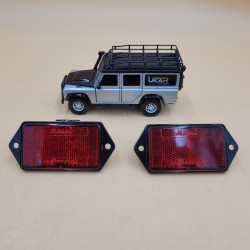 Land Rover Defender 90 / 110/ Series 3 set of two rear reflectors red part XFF100070