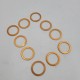 DEFENDER DISCO RRC LT77 & R380 Gearbox Copper Drain Plug Washer FTC4112 SET X10