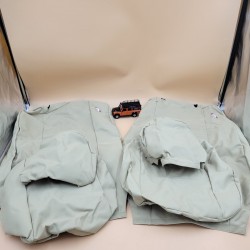Details about LAND ROVER DEFENDER 110 2007-ON FRONT SEATS WATERPROOF SEAT COVERS SET SAND