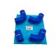 Silicone Turbo Hose Kit in Blue Suitable Part DA3170B