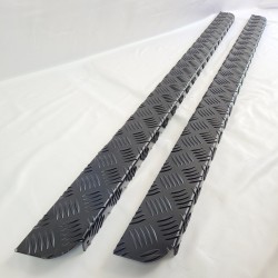 Land Rover Defender 90 3MM Chequer plate Sill Protector Black LR75B-3