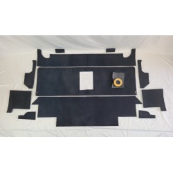Land Rover Defender 110 PREMIUM BLACK CARPET 2ND ROW AND REAR BODY EXT021-22