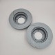 EBC REAR SLOTTED / GROOVED BRAKE DISCS VENTED FOR DEFENDER, DISCO 1 AND RRC PART DA4151